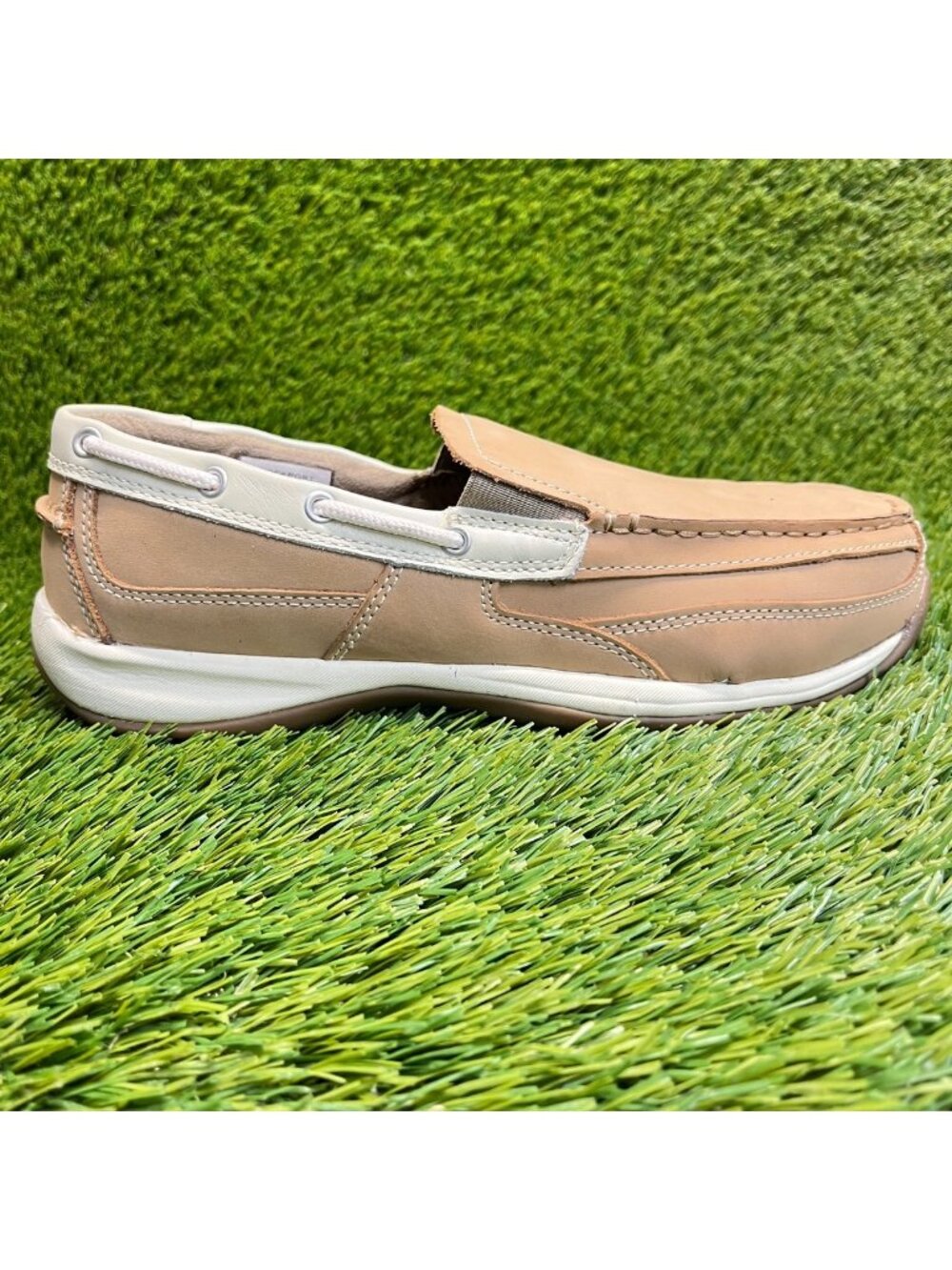 Rockport Sailing Club Womens Size 11D Beige Casual Steel Toe Work Boat Shoes